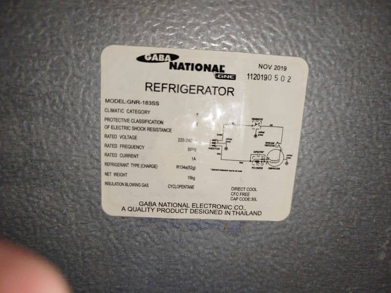 Gaba National Room Size Refrigerator 2