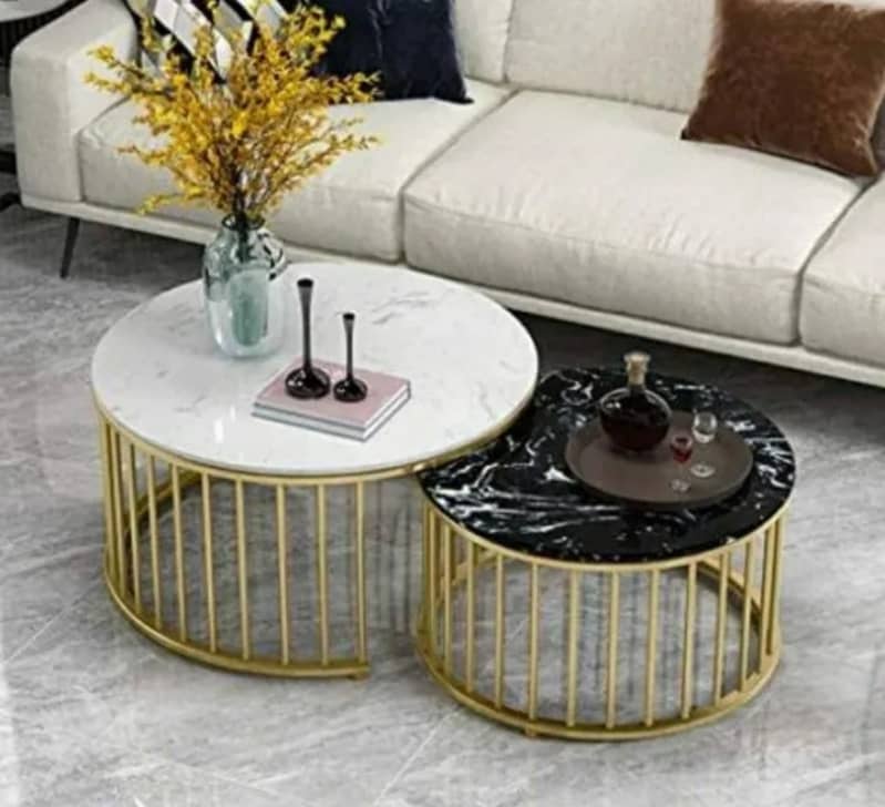 Center teble / 3 shelf / Nesting Table / Marble table 6