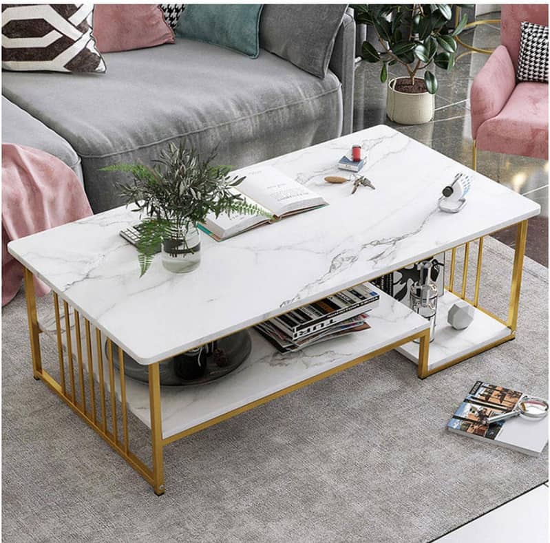 Center teble / 3 shelf / Nesting Table / Marble table 11