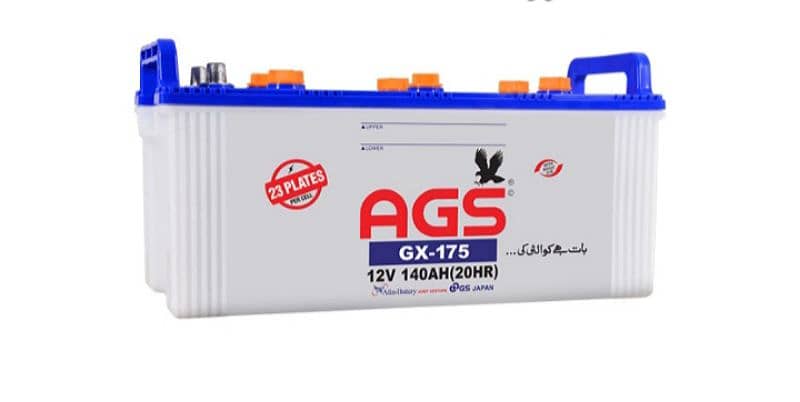 AGS BATTERIES MODEL GR/GL100 6FT120 GX135 GX165 GX175 GX200 5