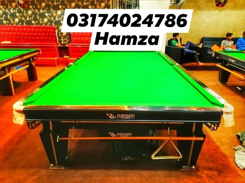 SNOOKER TABLE, RODE GAME, TABLE TENNIS, CHESS BOARD, MARBLE DABO, LUDO 9