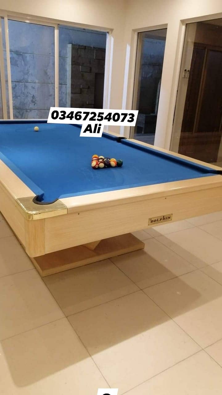 SNOOKER TABLE, RODE GAME, TABLE TENNIS, CHESS BOARD, MARBLE DABO, LUDO 10