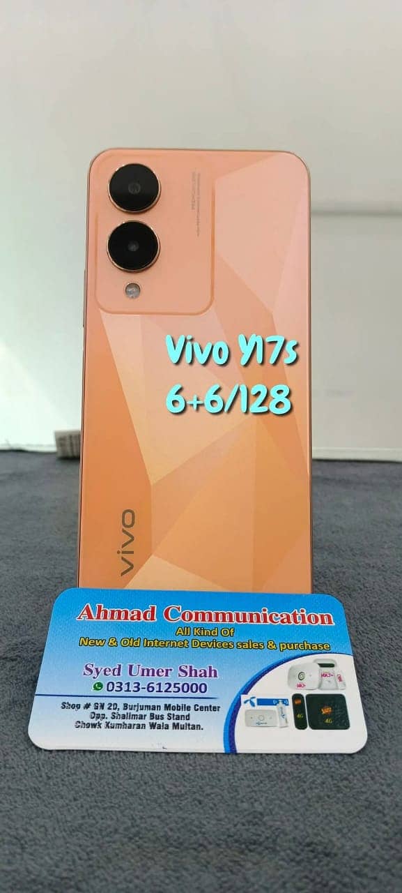 Vivo Y17s 6+6/128 Available in Brand new Condiotion 0