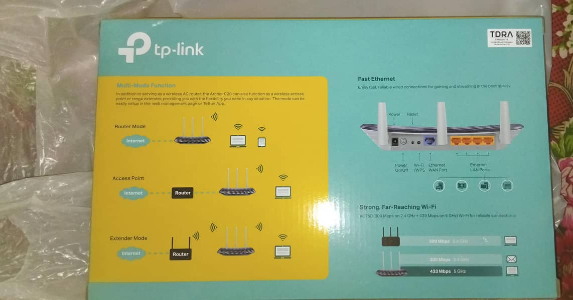 Brand New TP Link AC750 Wireless Dual Band Router – Just Unboxed! 0