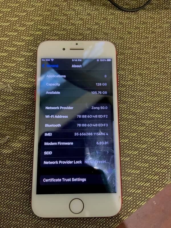 Iphone 7 128gb non 3