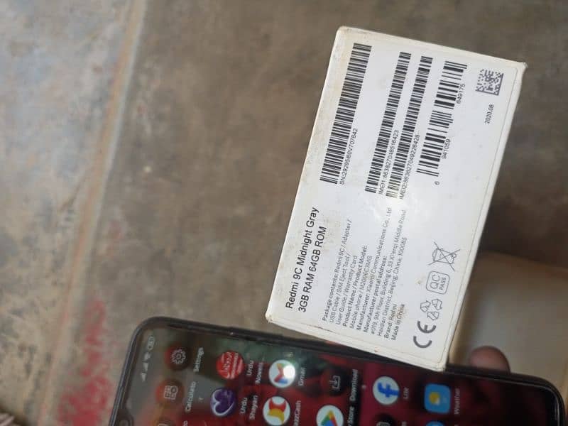 Redmi 9c 3/64 all ok hai box hai condition AP k samne hai 5