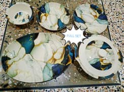 MARBLE STYLE DINNER SET