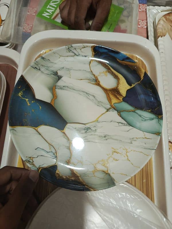 MARBLE STYLE DINNER SET 12