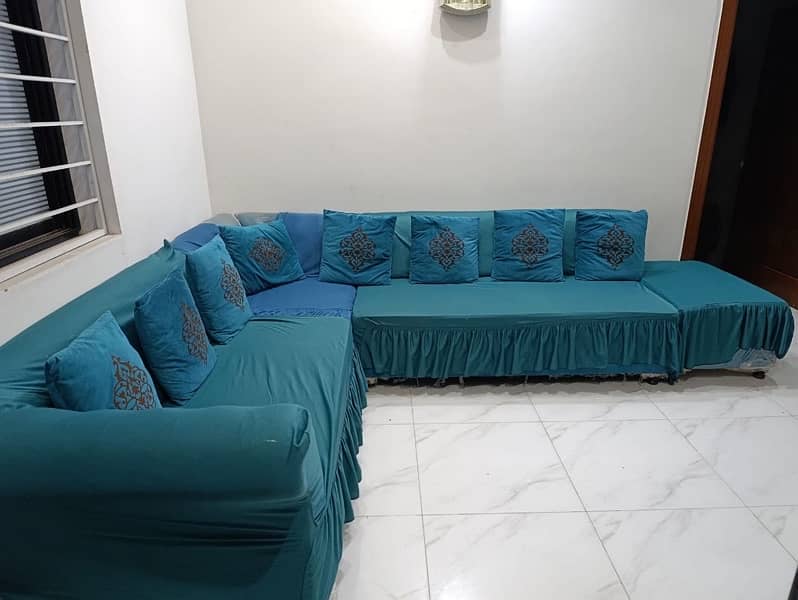 L shape 8 seater sofa set 1