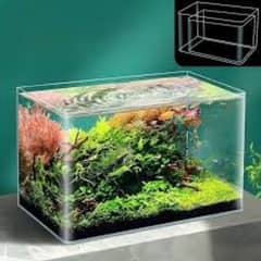 Imported Curved glass aquarium tank