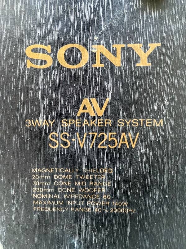 KENWOOD Amplifier A-3i Sony speaker 2