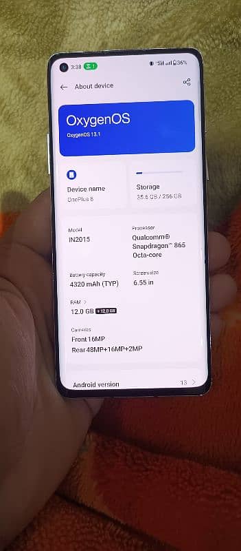 OnePluse 8 12+12/256gb 8