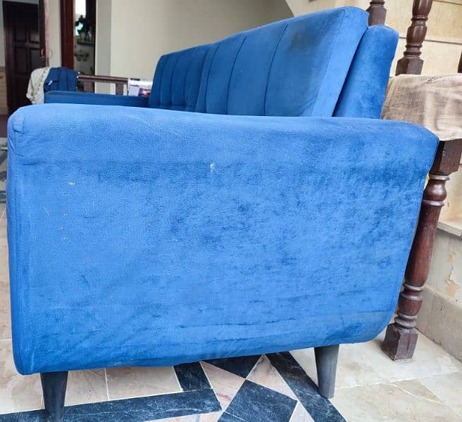 Five seater Sofa set blue color for Sale 6