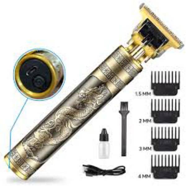 Golden Dragon T9 Rechargeable Hair Trimmer Clipper Shaver 0