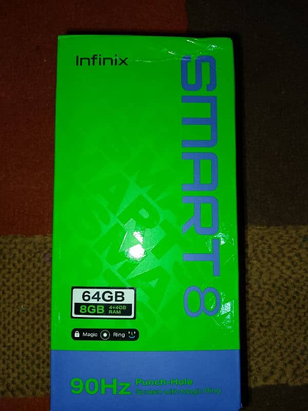 Infinix smart8 4+4gbRam 64gbRom 1