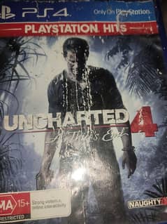 uncharted 4 good condition cd for ps4.