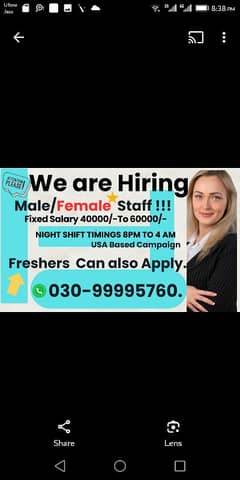 Jobs/call center/office job  /Female jobs/Jobs in Karachi/Telesales