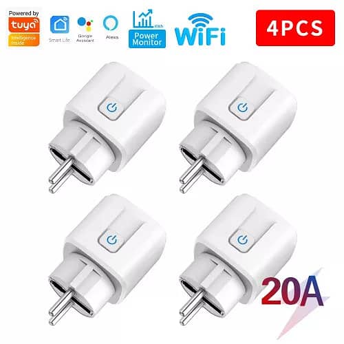 20A /16A  Tuya WiFi EU Smart Plug 220V Power Monitor Wireless Socket 17