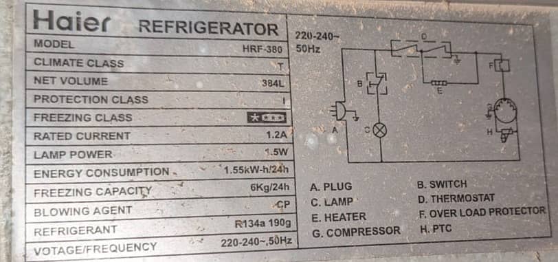 Haier HRF-380 6