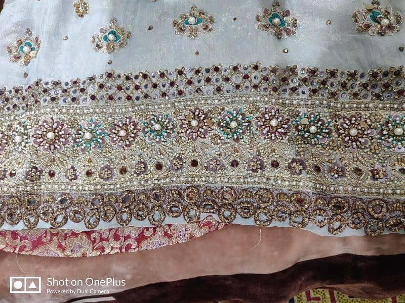 Bridal lehnga  good condition just 1 time used and 1 party wear suit 16