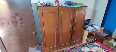 wooden wardrobe