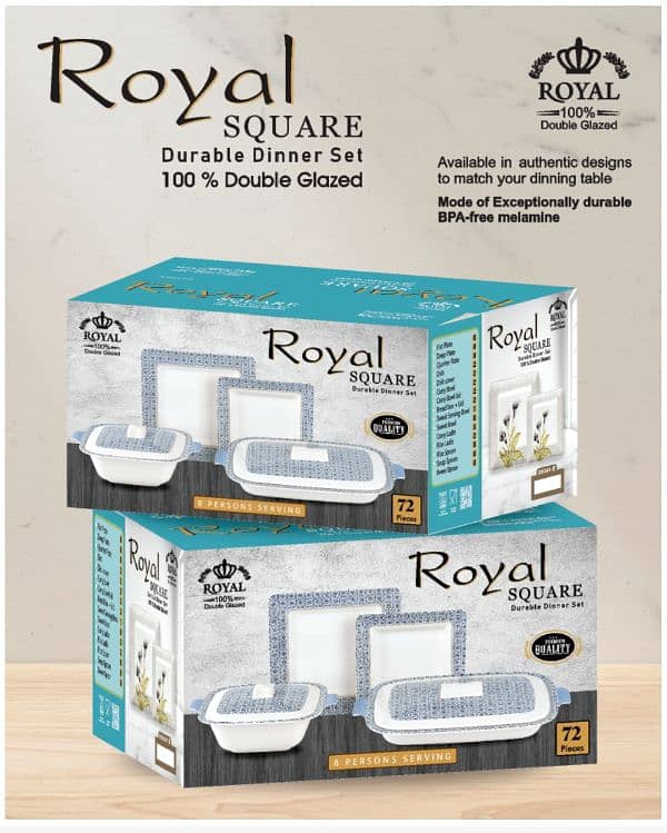 ROYAL SQUARE DINNER SETS 0