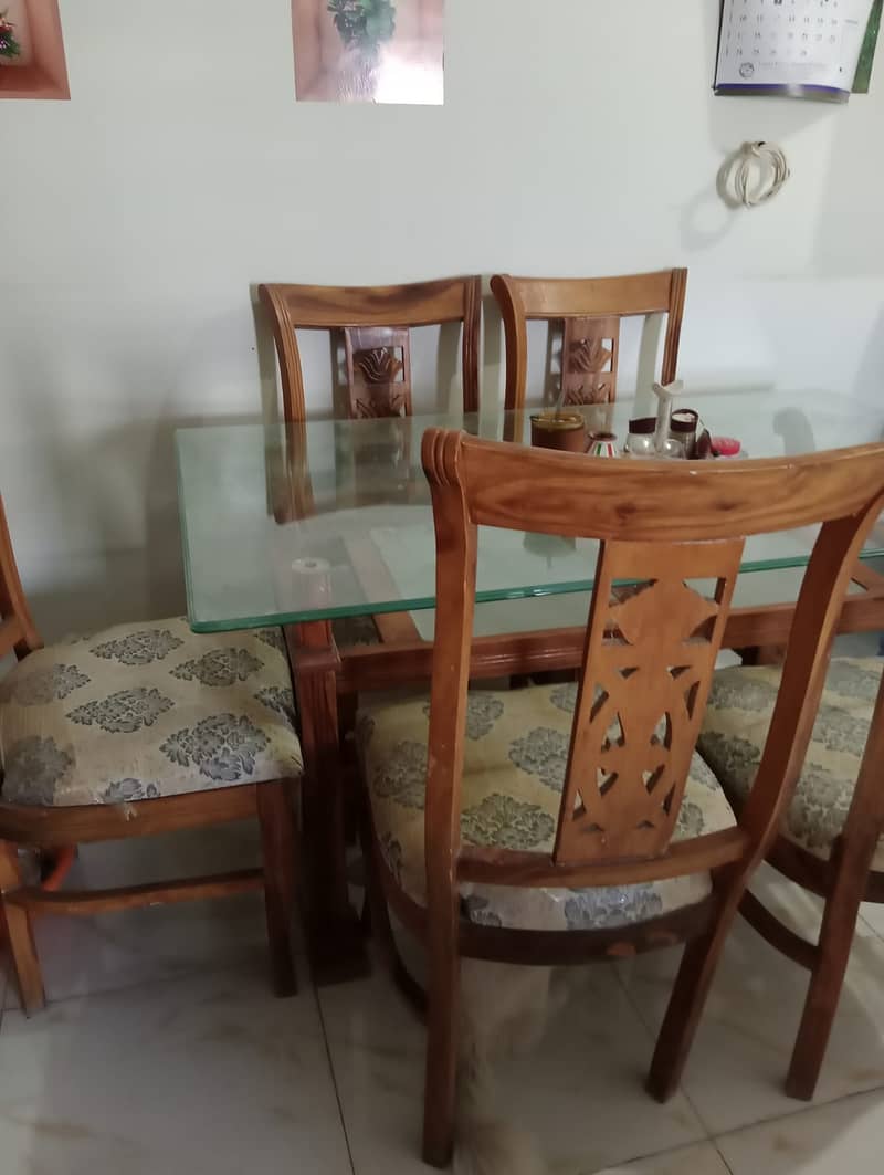 6 chair Dining Table for sale 1