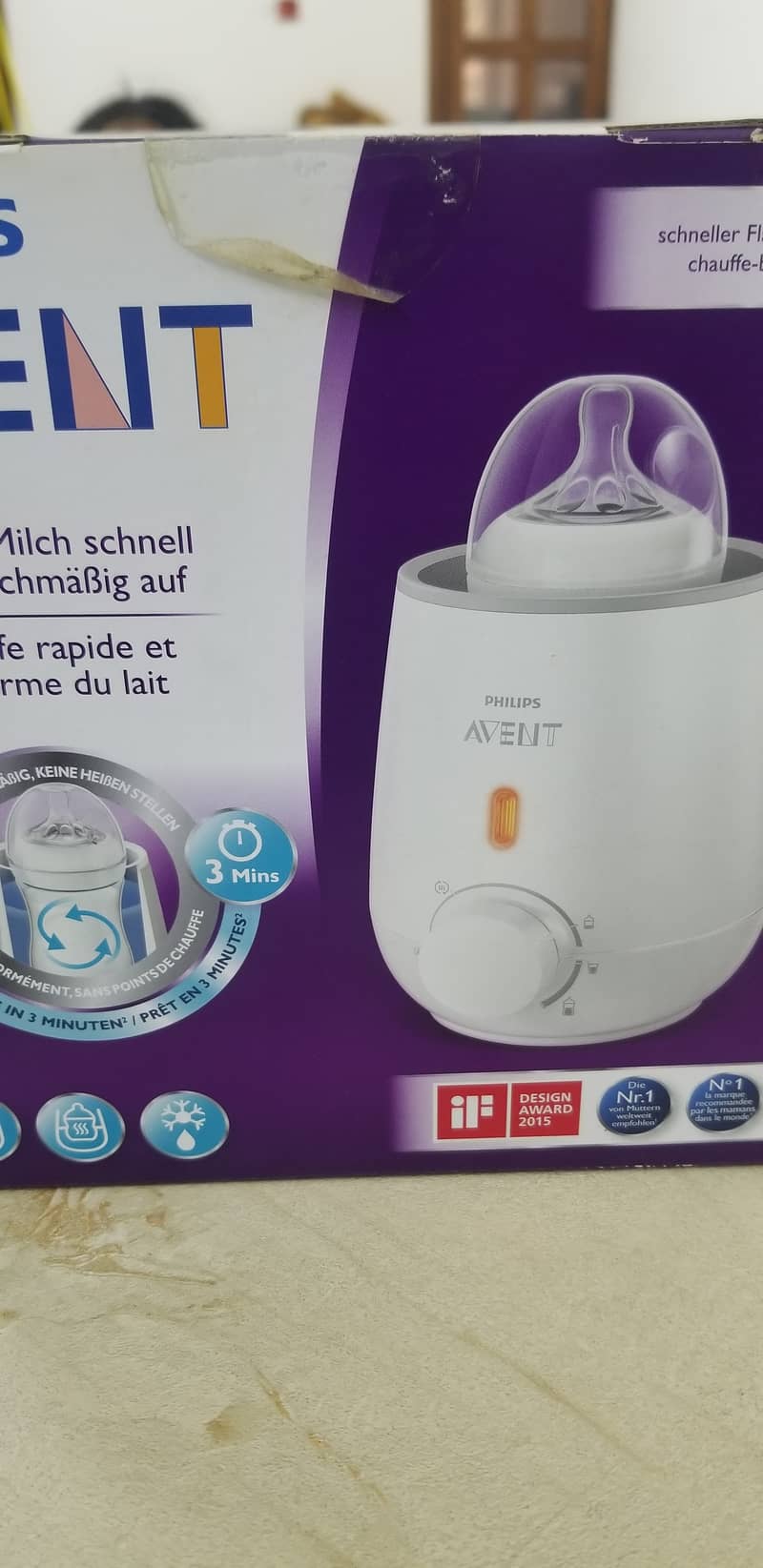 Avent bottle warmer 3