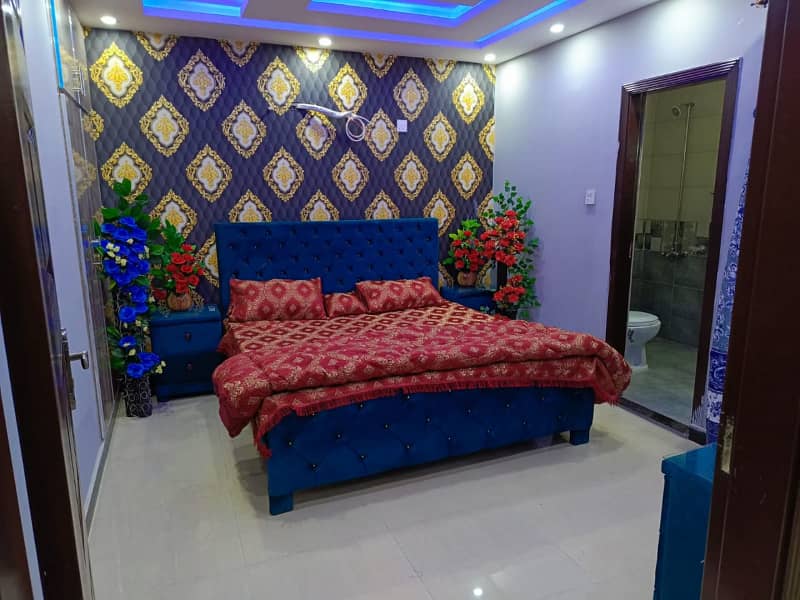 1 bed furnished flat available per day rent 6