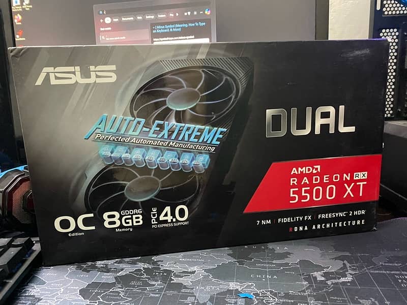 Asus Radeon RX 5500XT 8GB OC edition 1