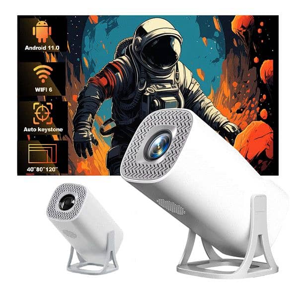 Salange S40 Smart Projector, Android 11, 1080P, WiFi 6, BT 5.4 2