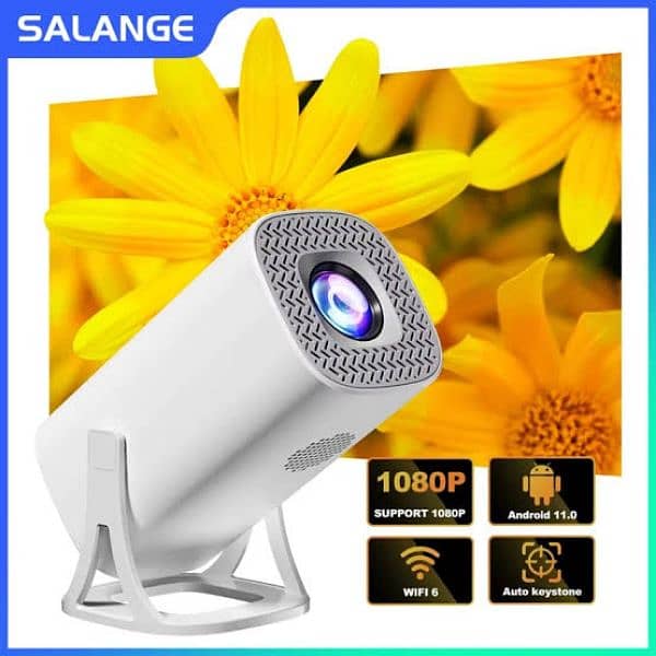 Salange S40 Smart Projector, Android 11, 1080P, WiFi 6, BT 5.4 3