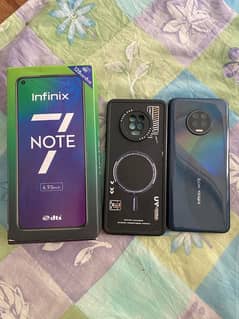 infinix note 7 6/128gb 5000mh battery with box