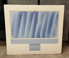 BRAND NEW, BOX PACKED IMAC BLUE, WITH APPLE M4, STANDARD GLASS