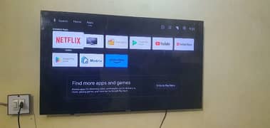 Haier 43 inches borderless android led with voice remote box