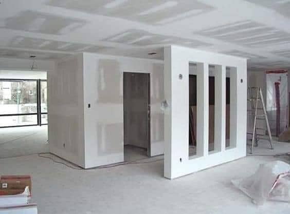 drywall/gypsum board partition/office partition/partition work 2