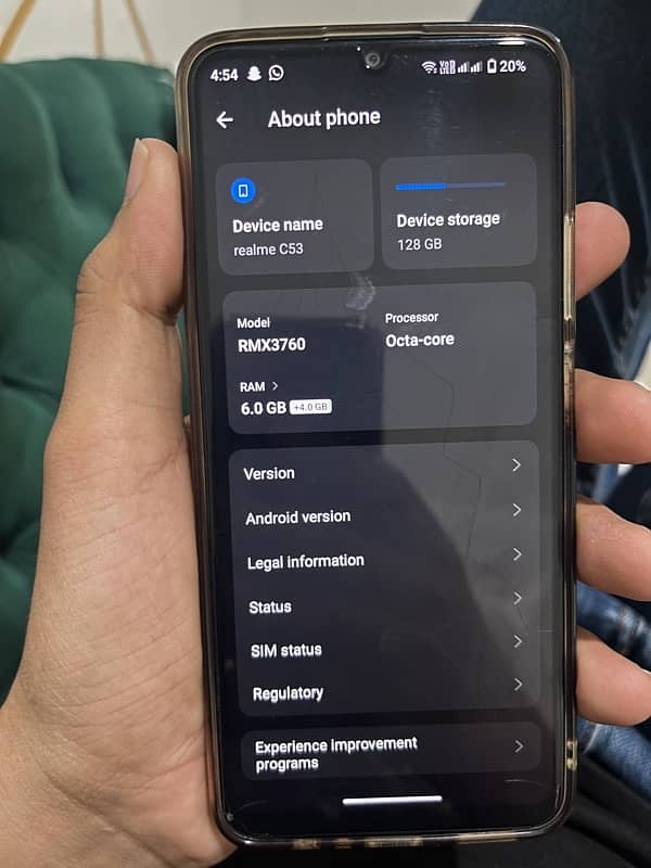 Realme C53 6+4 gb 2