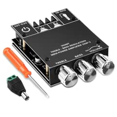 Bluetooth Amplifier Board,50W+50W 2.0 Channel Amp Board with Treble