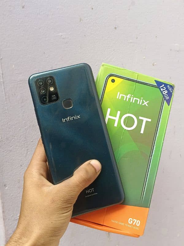 infinix hot10 4 128 with 0