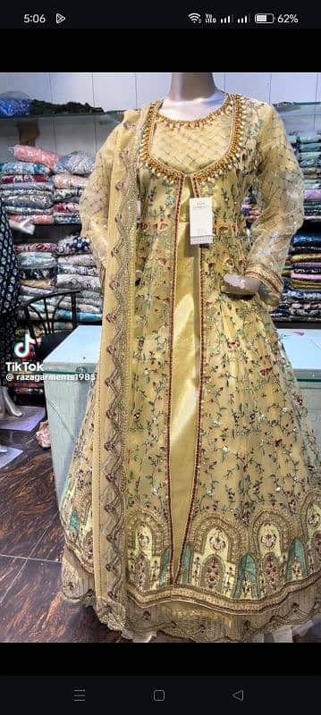 double gown style maxci with dupatta 0