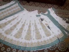 bridal sharara with open shirt fabric georgette