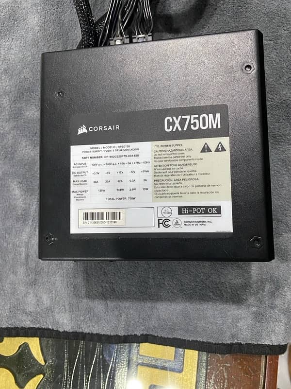 Corsair CX750M power supply psu 7