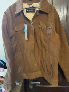 New Corduroy Fleece lined Jacket Large size