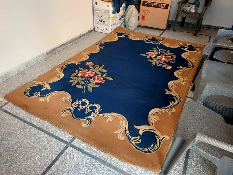 Large Elegant Floral Carpet – 9'10" x 6'6" – Great Condition! 1