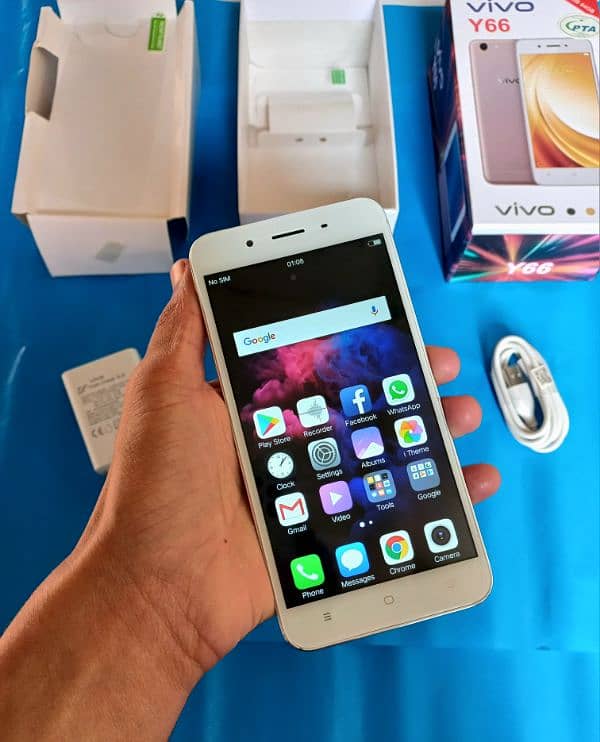 vivo y66 [6/128 GB ]* complte BoX* brnad new* 1