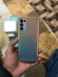 Oppo reno 5 8/128 With box and chargr Glass and back break