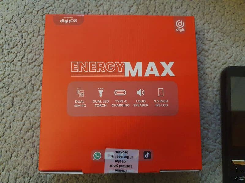 Digit Energy Max 4g just box open 8