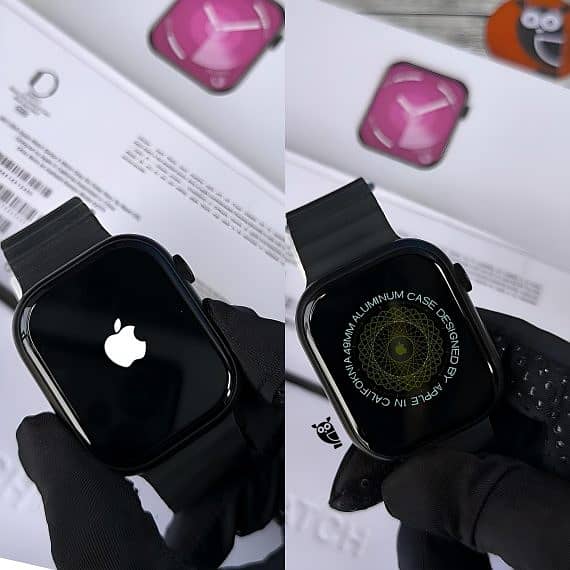 Apple Watch Series 9, 45MM -Apple Logo Smart Watch - Premium Smartwat 4