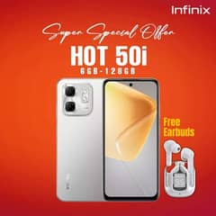 Infinix hot 50i 6/128 installment ma available ha