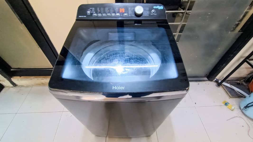 Haier 12 kg Big Size Automatic Washing Machine with Warranty Good Cond 1